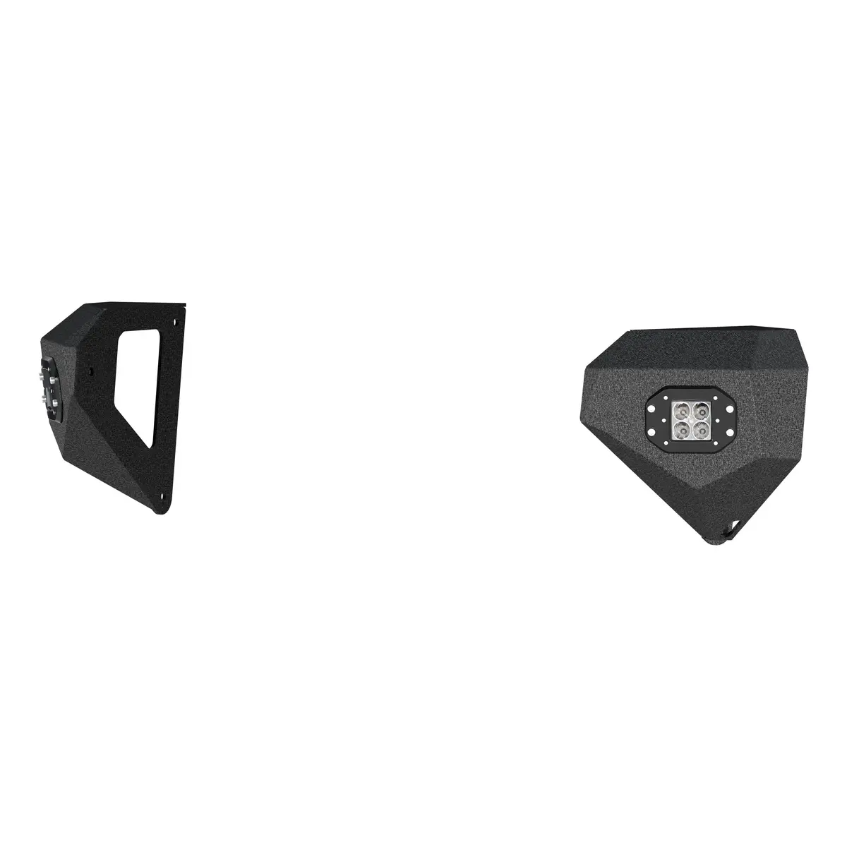 Aries 2081200 Trailchaser Black Steel Front Jeep Wrangler Jk, Jl, Gladiator Bumper Led Light Corners Only 1