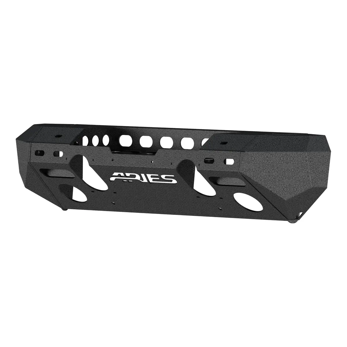 Aries 2082052 Trailchaser Black Aluminum Jeep Wrangler Jk Front Bumper With Winch Mount 1