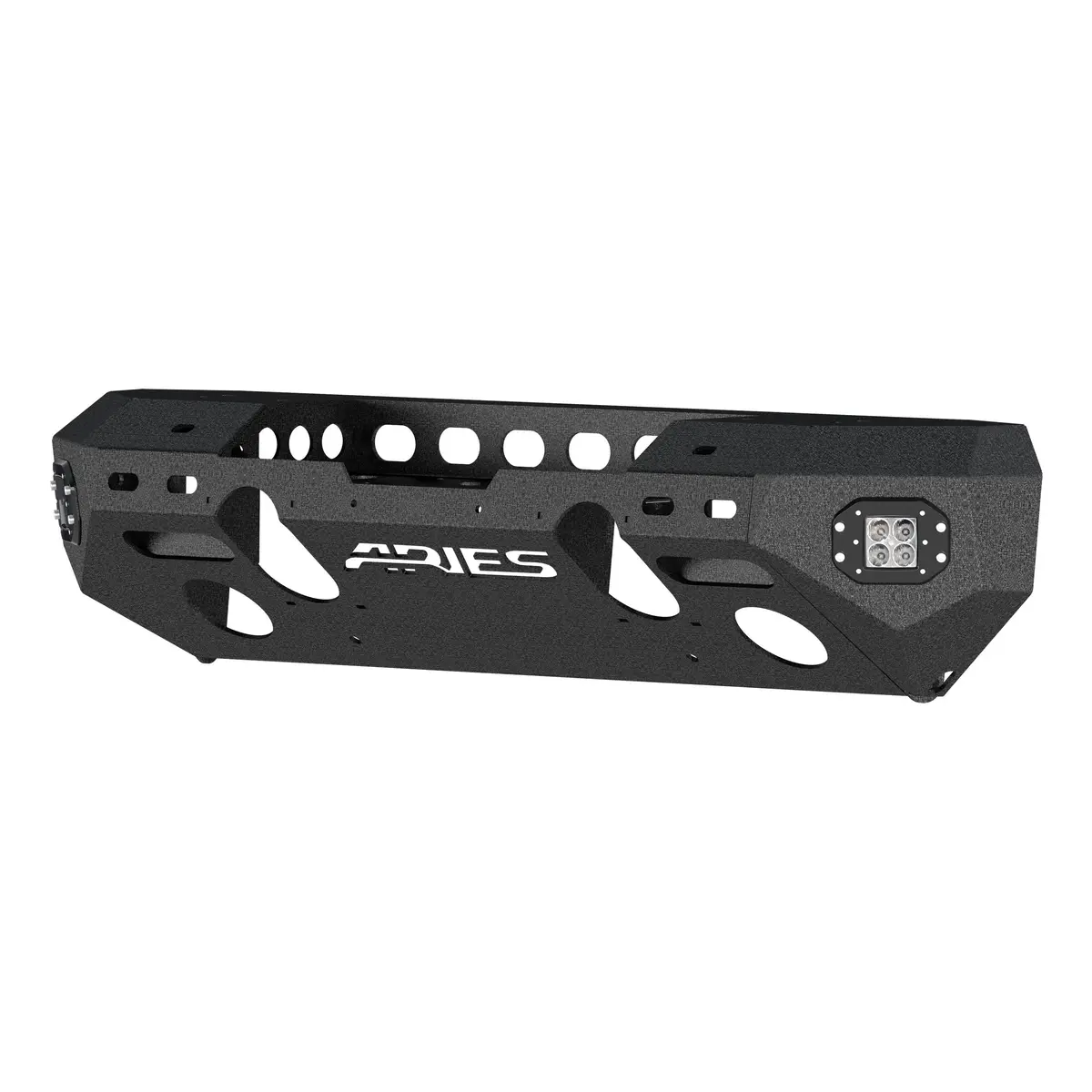 Aries 2082057 Trailchaser Black Steel Jeep Wrangler Jk Front Bumper With Led Lights And Winch Mount 1