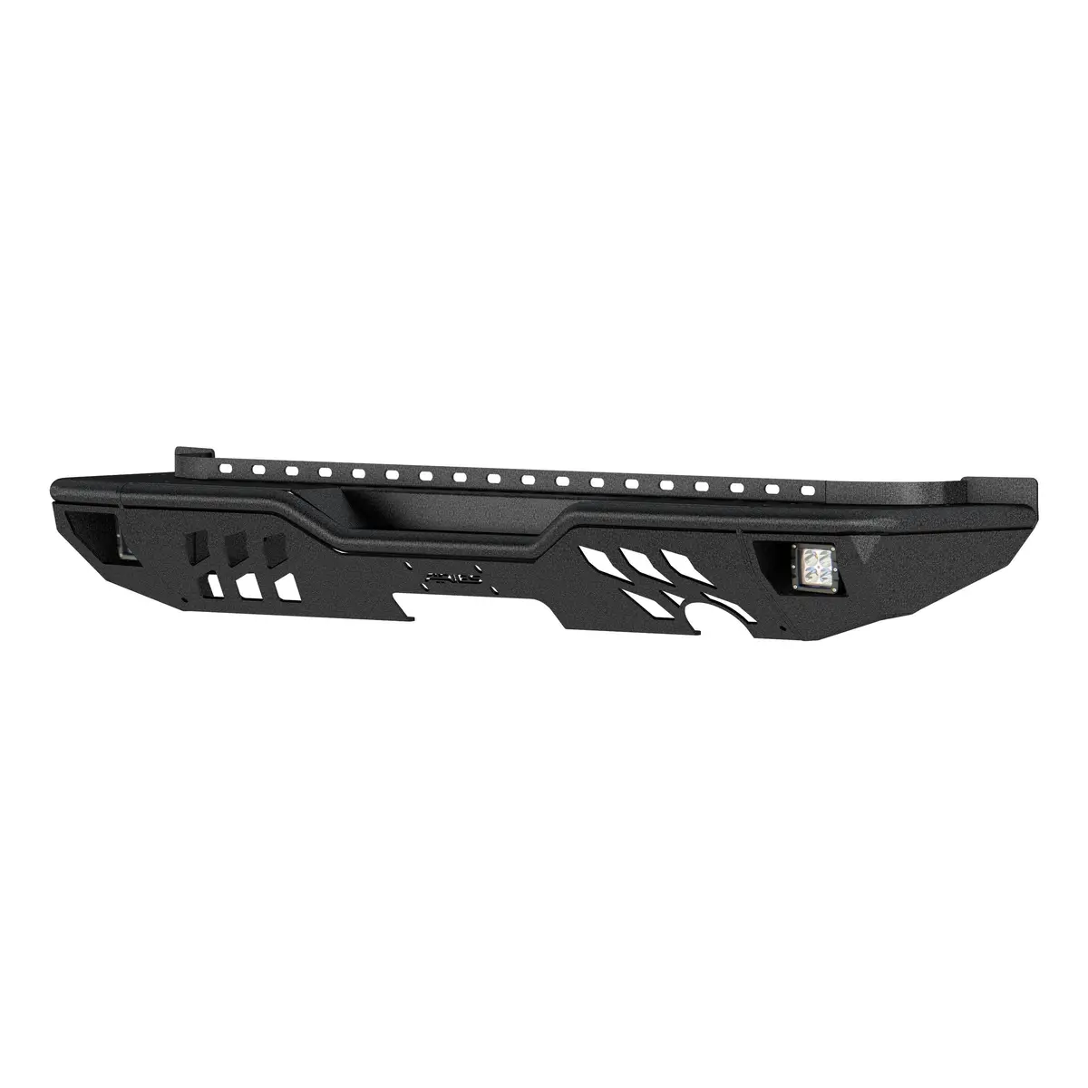 Aries 2082061 Trailchaser Black Aluminum Jeep Wrangler Jk Rear Bumper With Led Lights 1