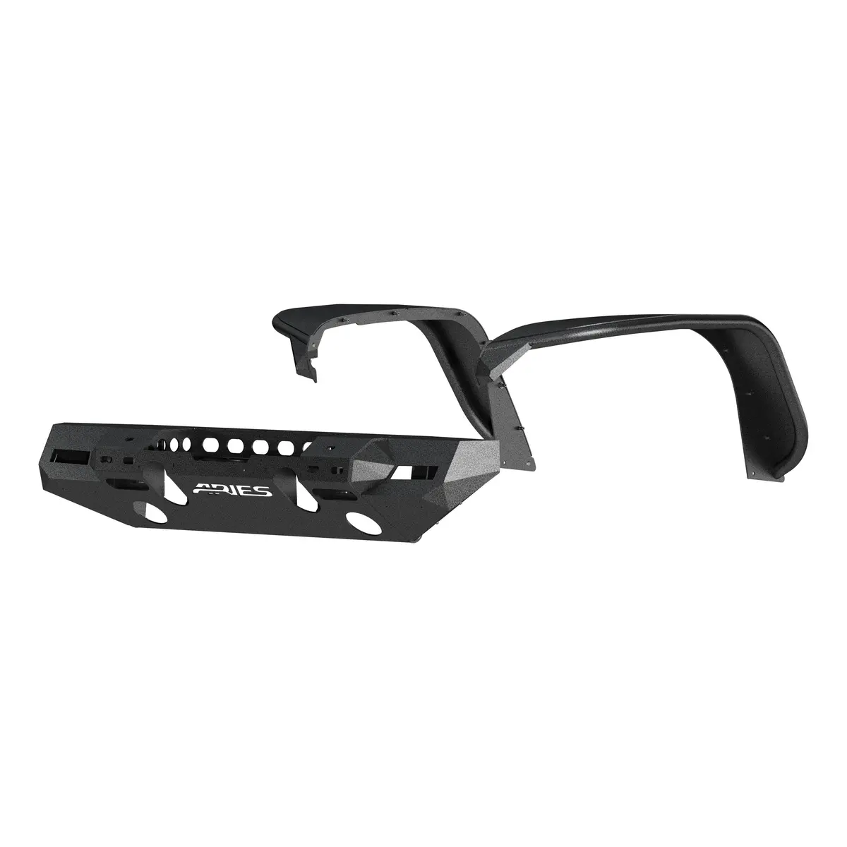 Aries 2082073 Trailchaser Black Steel Jeep Wrangler Jl Front Bumper And Fender Flares 1