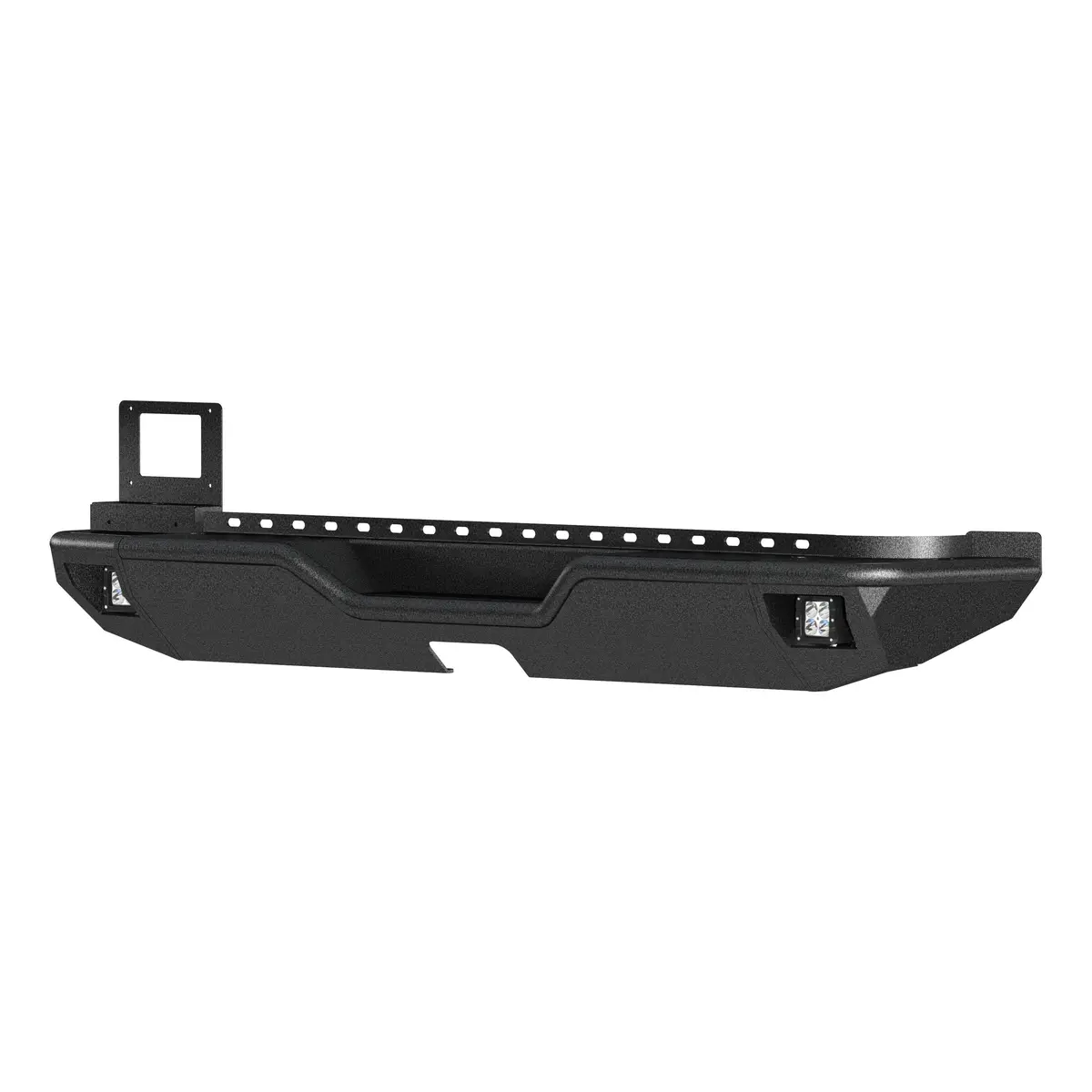 Aries 2082083 Trailchaser Black Aluminum Jeep Wrangler Jl Rear Bumper With Led Lights 1
