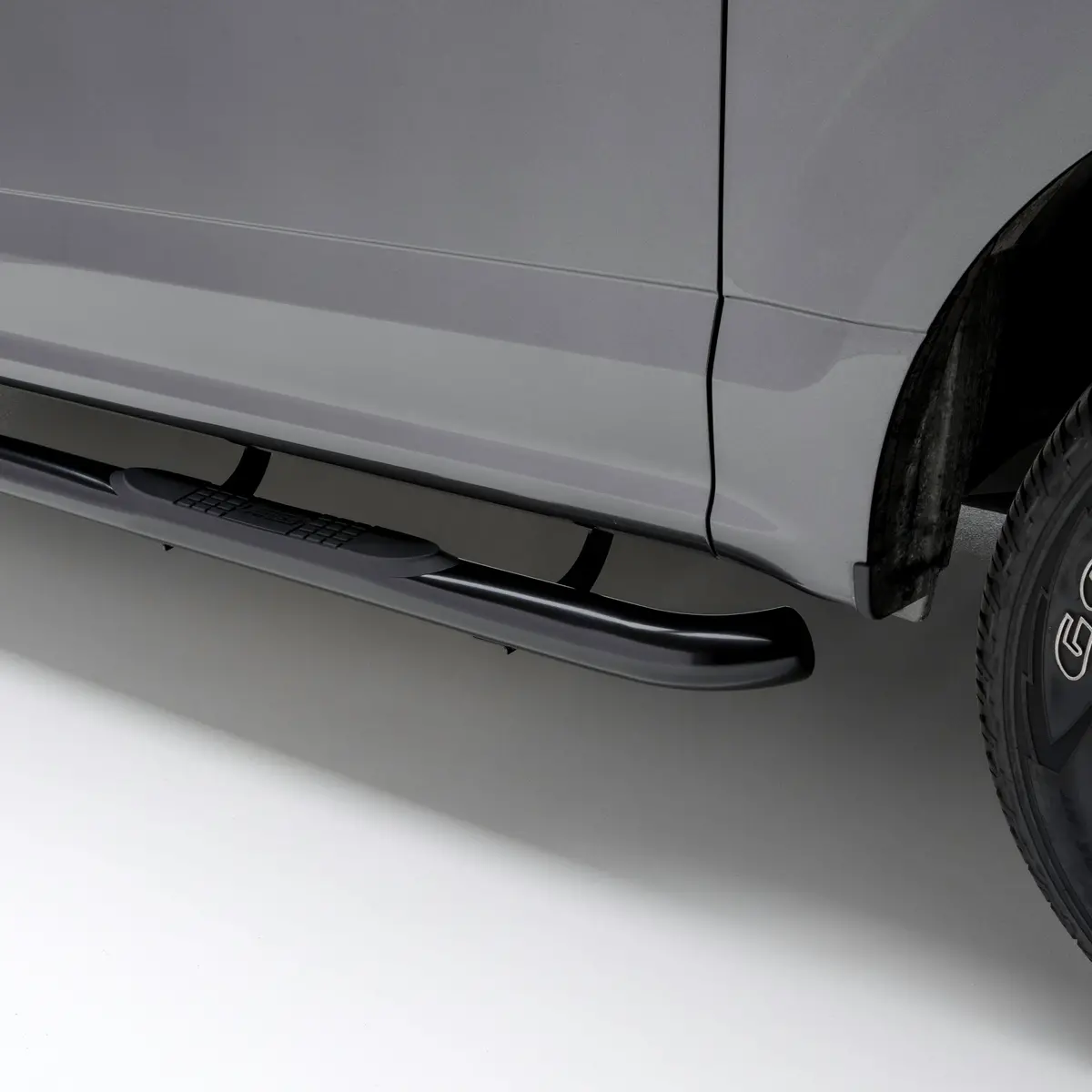 Aries 214046 3-Inch Round Black Stainless Steel Nerf Bars, Select Chevrolet Silverado, Gmc Sierra 1500, 2500 Hd, 3500 Hd 1