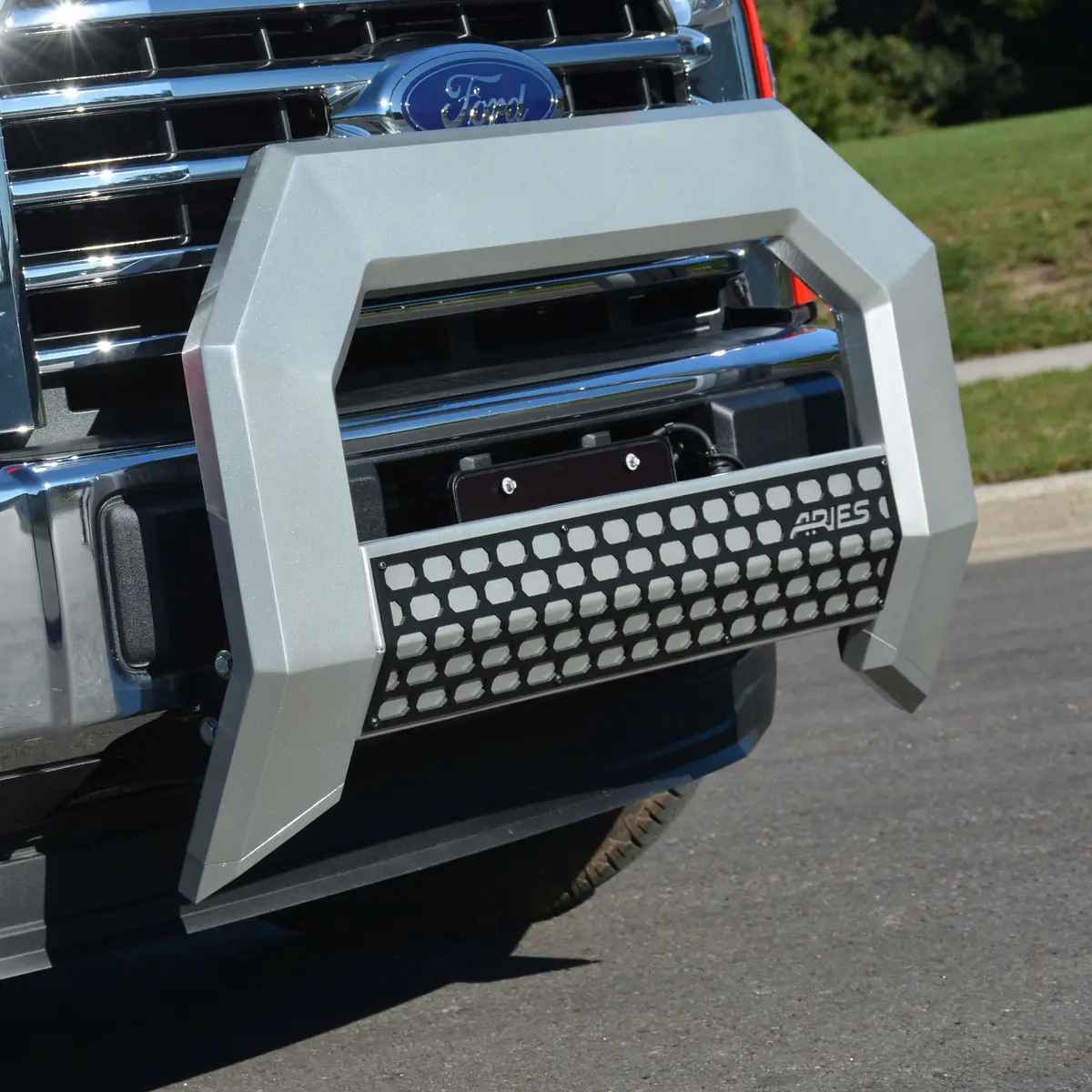 Aries 2153002 Advantedge Chrome Aluminum Truck Bull Bar For Select Ford F-250, F-350, F-450, F-550 Super Duty 1