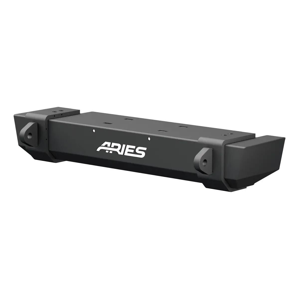 Aries 2156001 Trailcrusher Black Steel Jeep Wrangler Tj Front Bumper, 9,500 Lbs. Winch And Shackle Ratings 1