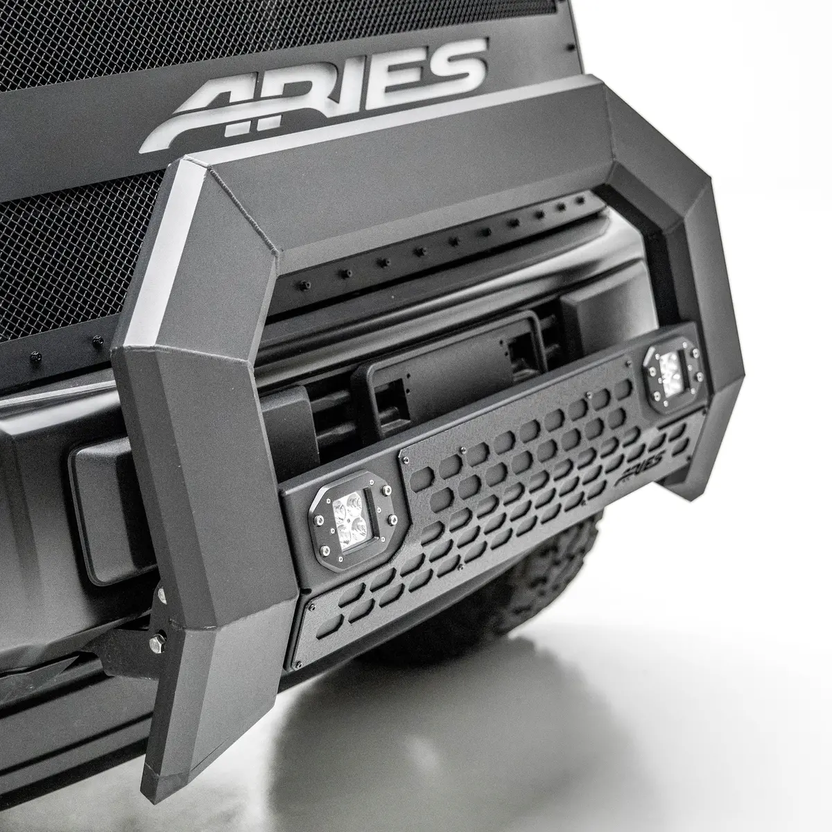 Aries 2162100 Advantedge Black Aluminum Truck Bull Bar With Lights For Select Toyota Tundra 1