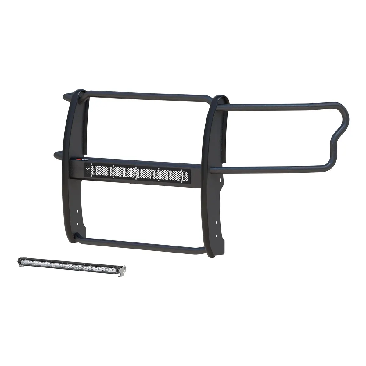 Aries 2170012 Pro Series Black Steel Grill Guard With 30-Inch Led Light Bar, Select Ford F-150 1