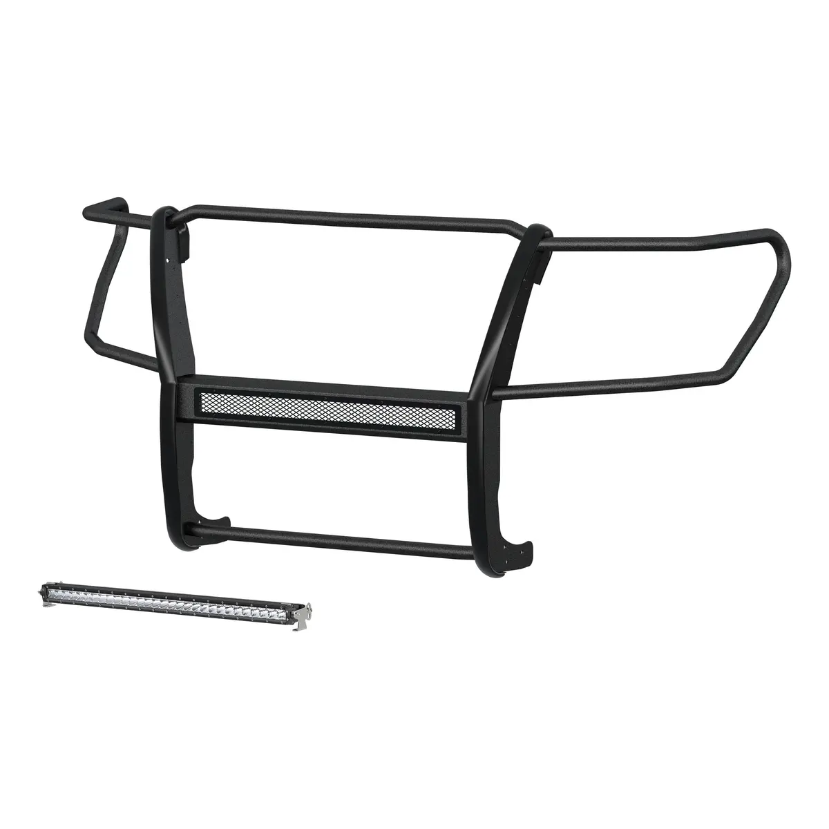 Aries 2170029 Pro Series Black Steel Grill Guard With 30-Inch Led Light Bar, Select Nissan Titan Xd 1