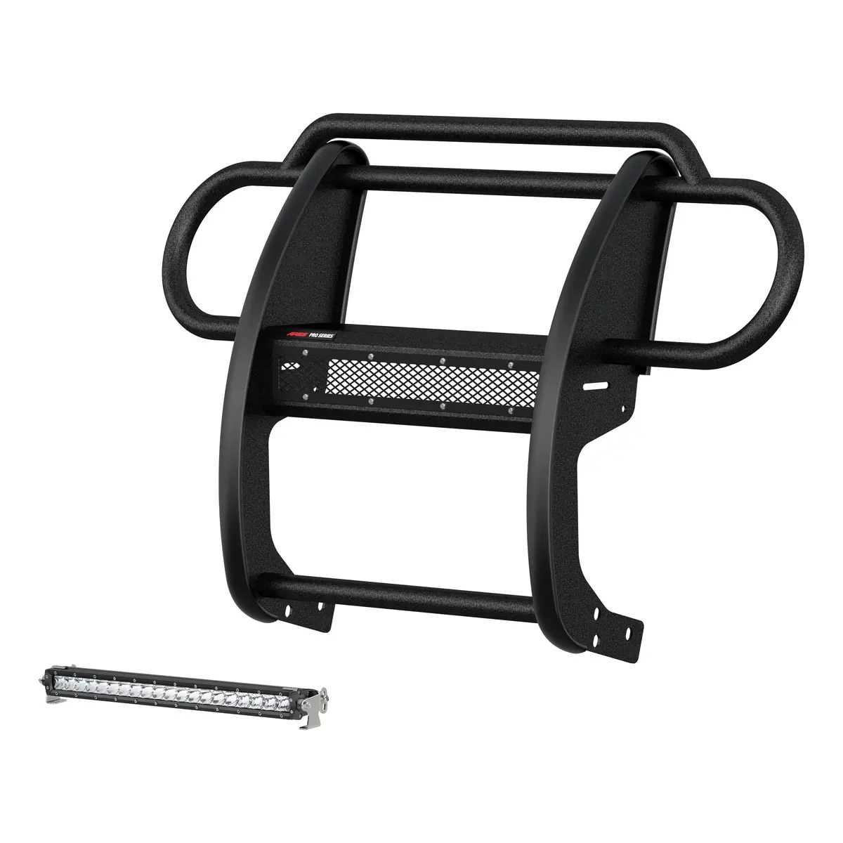 Aries 2170032 Pro Series Black Steel Grill Guard With 20-Inch Led Light Bar, Select Jeep Wrangler Jl 1