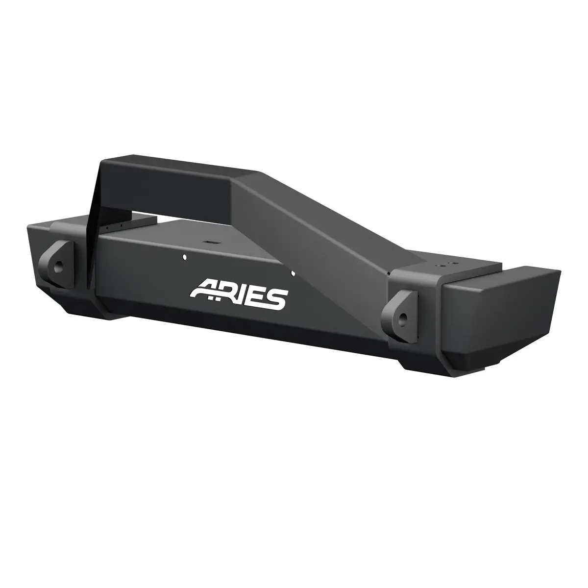 Aries 2186001 Trailcrusher Black Steel Jeep Wrangler Tj Front Bumper With Brush Guard, 9,500 Lbs. Winch And Shackle Ratings 1