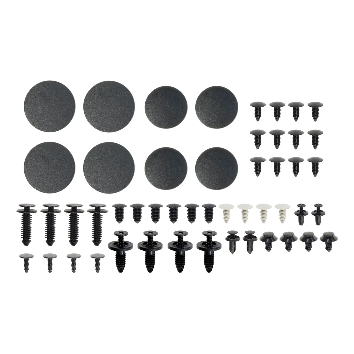 Curt 22322 Assorted Automotive Trim Panel Retainers & Frame Hole Plugs, 50 Pieces 1