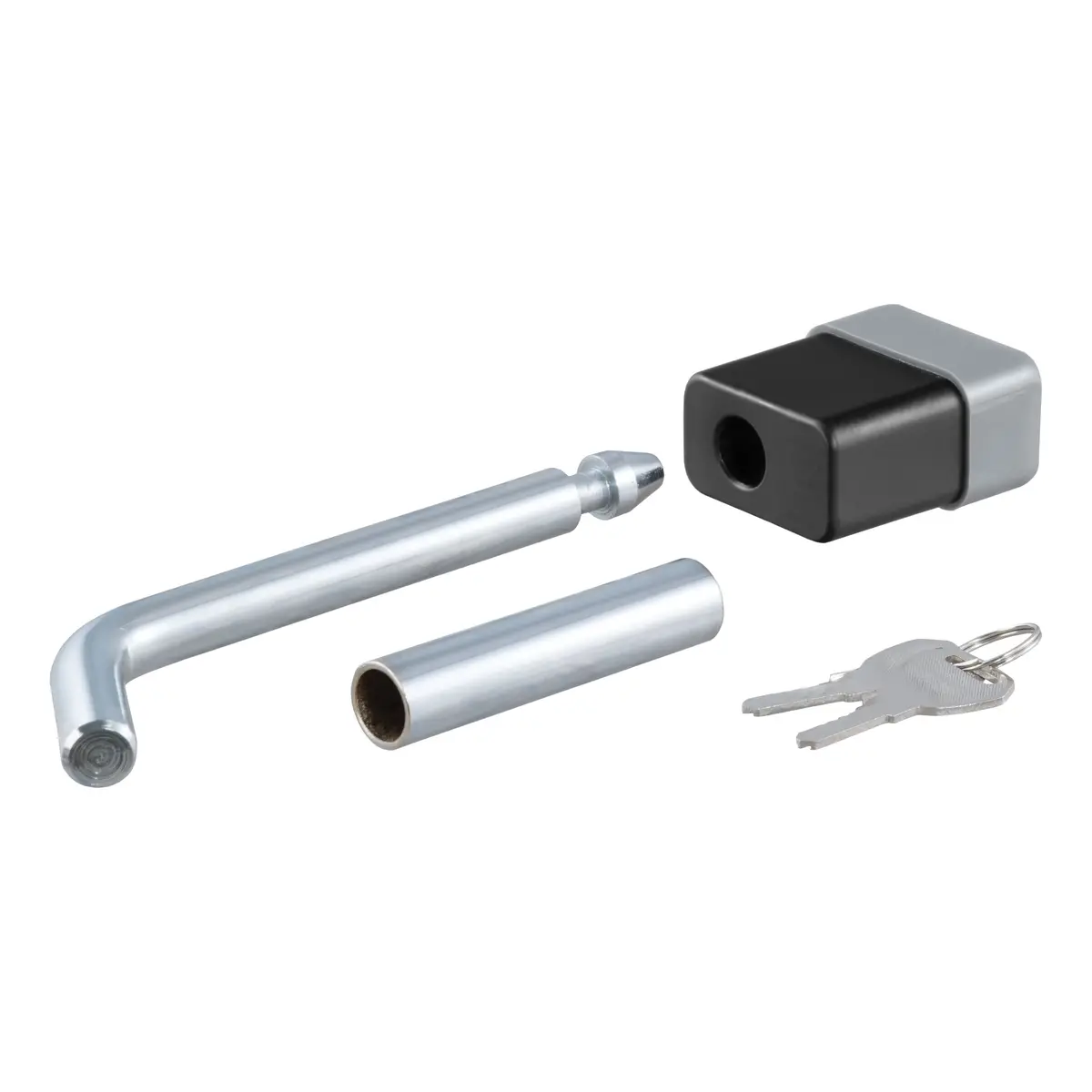 Curt 23024 Trailer Hitch Lock, 1/2-Inch Pin Diameter With 5/8-Inch Adapter, Fits 1-1/4-Inch Or 2-Inch Receiver 1