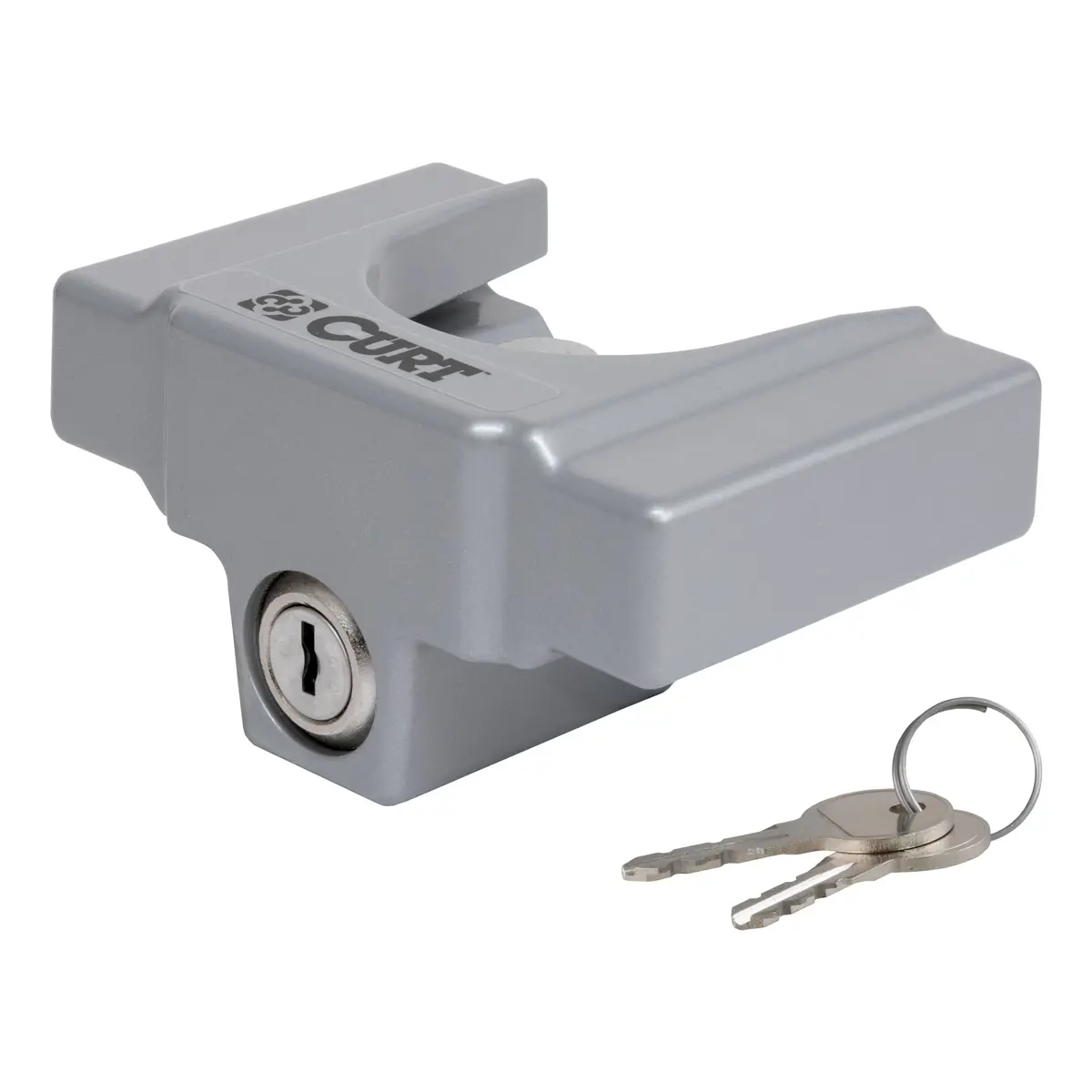 Curt 23079 Powder-Coated Aluminum Trailer Tongue Lock For 1-7/8 Or 2-Inch Couplers 1