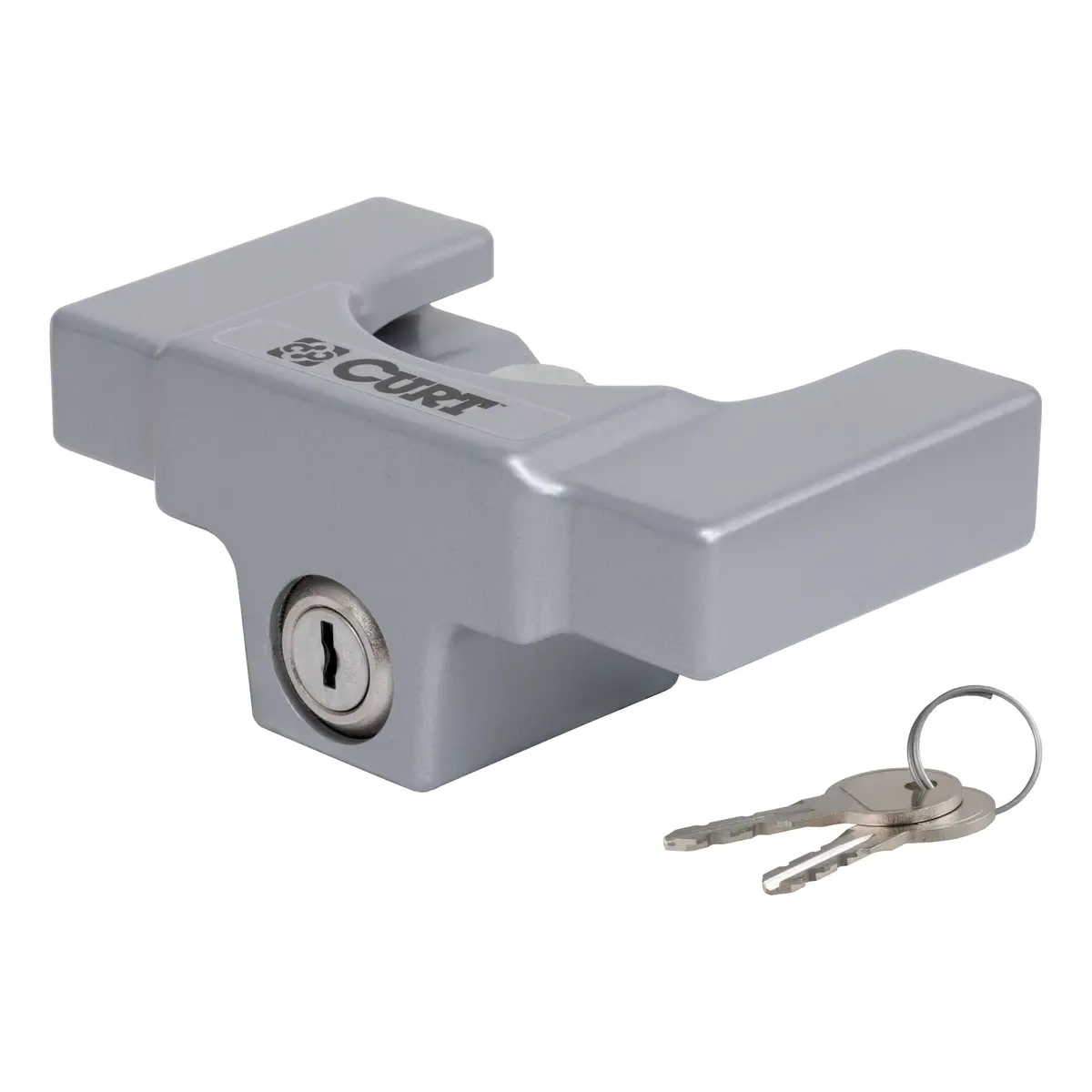 Curt 23081 Powder-Coated Aluminum Trailer Tongue Lock For 2 Or 2-5/16-Inch Couplers 1