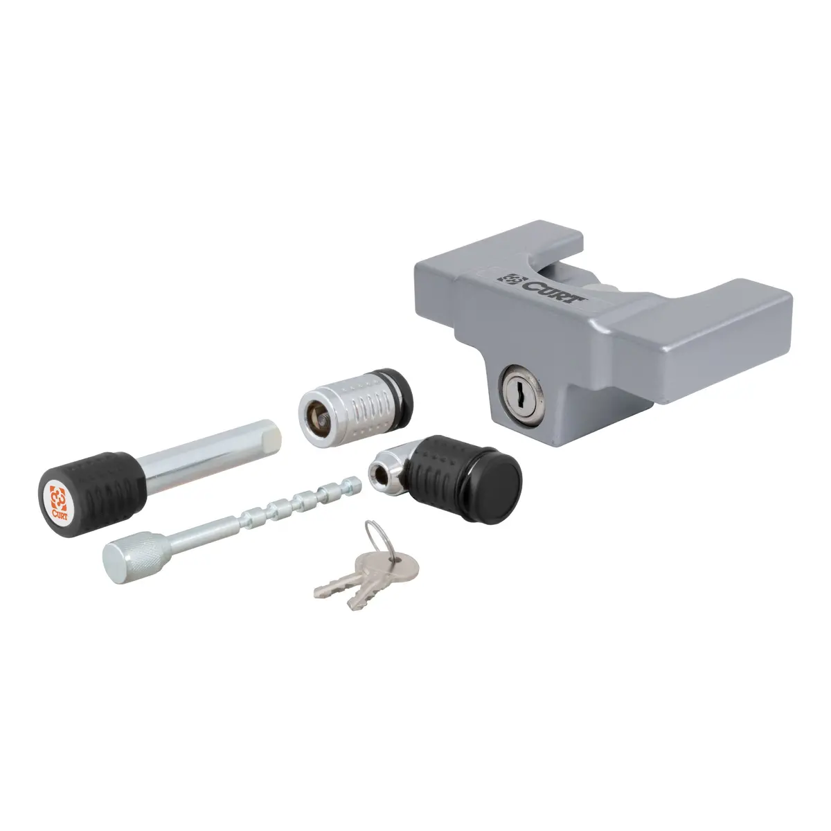 Curt 23088 Trailer Lock Set For 2-Inch Receiver And 2-Inch Or 2-1/2-Inch Coupler 1