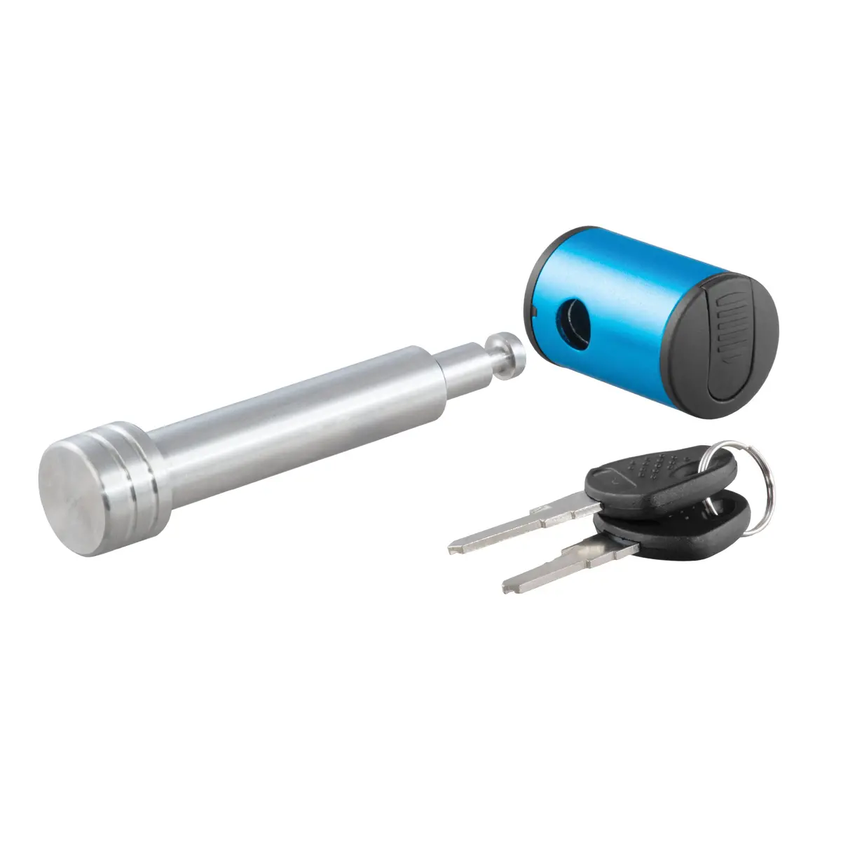 Curt 23502 Right-Angle Stainless Steel Trailer Hitch Lock, 5/8-Inch Pin Diameter, Fits 2-Inch Receiver 1