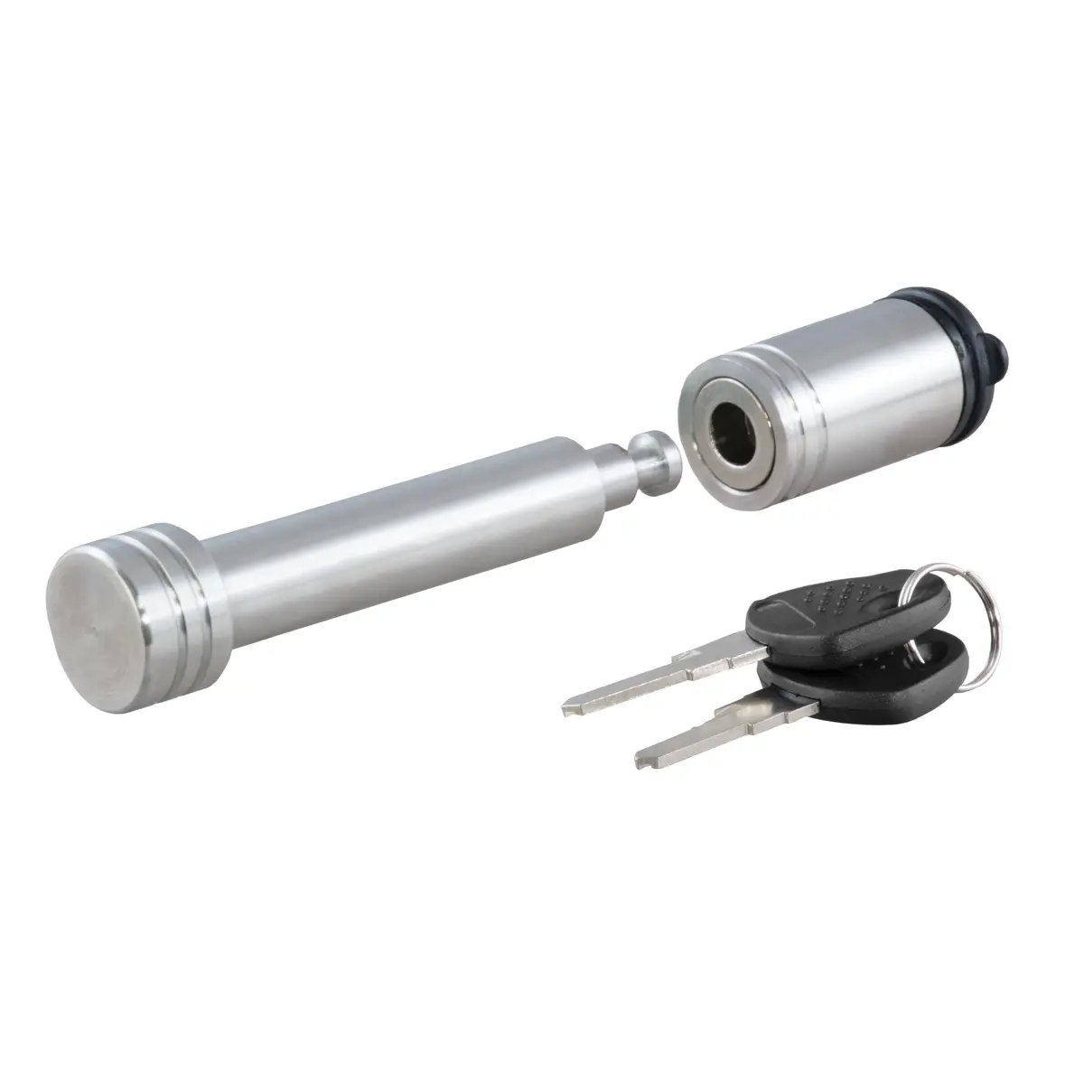 Curt 23516 Stainless Steel Trailer Hitch Lock, 5/8-Inch Pin Diameter, Fits 2-Inch Receiver 1