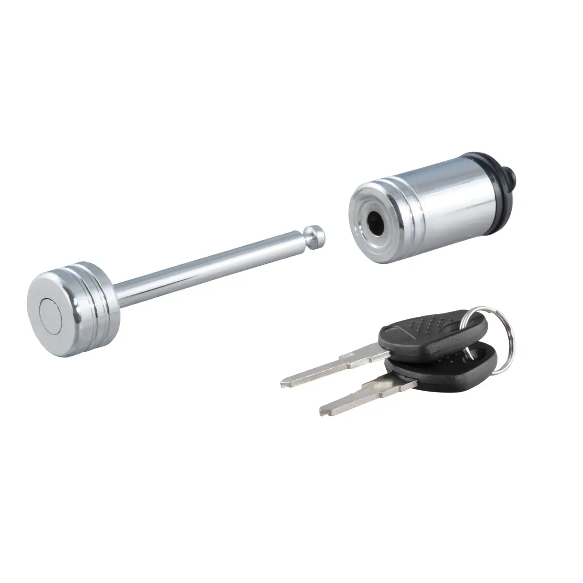 Curt 23522 Chrome Trailer Tongue Coupler Lock, 1/4-Inch Pin Diameter, Up To 2-1/2-Inch Coupler Span 1