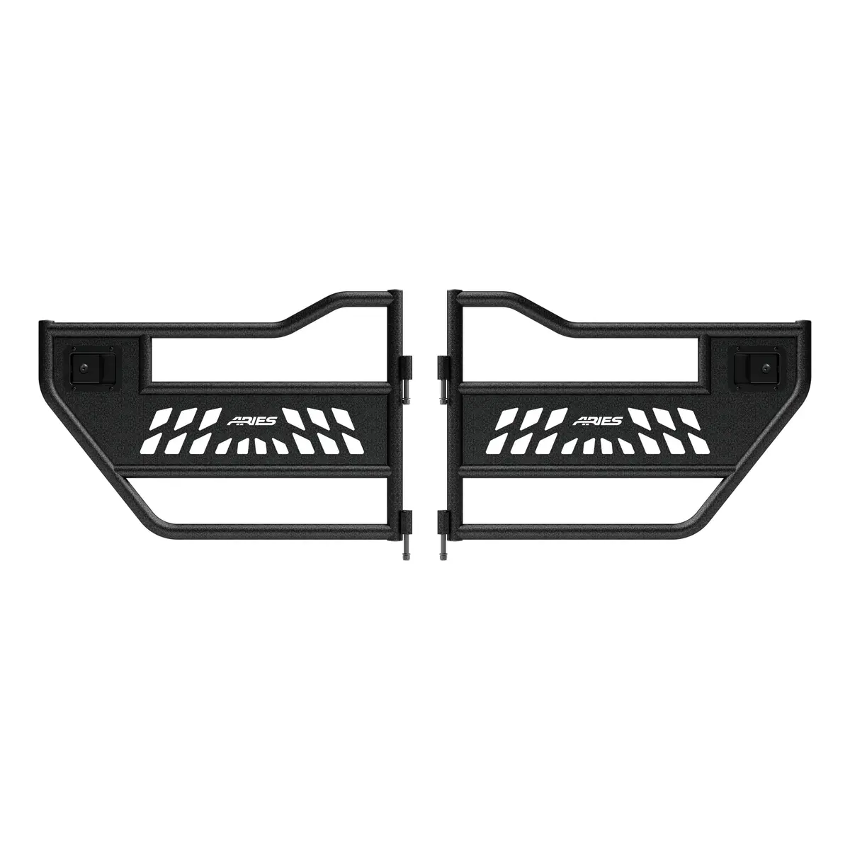 Aries 2500200 Black Aluminum Rear Jeep Wrangler Jl, Gladiator Tube Half Doors 1