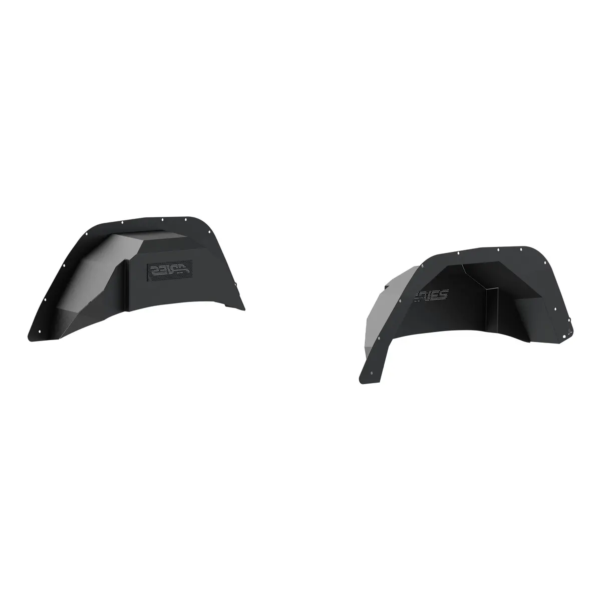 Aries 2500550 Black Aluminum Rear Jeep Wrangler Jl Inner Fender Liner Wheel Well Guard Covers 1