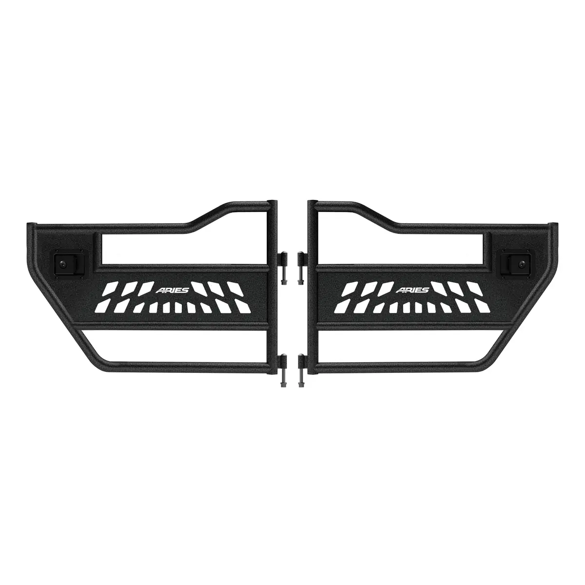 Aries 25009 Black Aluminum Rear Jeep Wrangler Jk Tube Half Doors 1