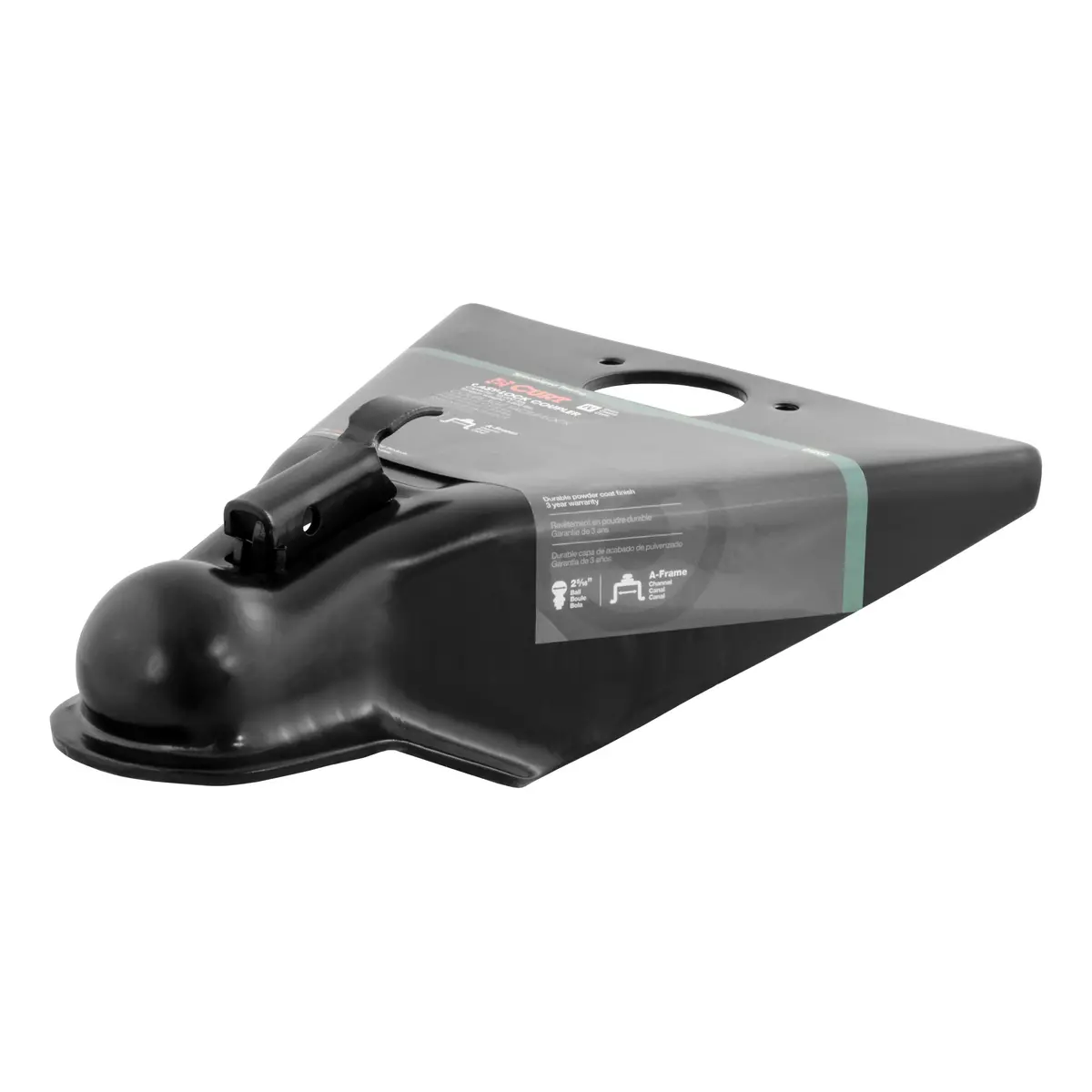 Curt 25200 Black A-Frame Trailer Coupler, Accepts 2-5/16-Inch Hitch Ball, 10,000 Lbs. 1