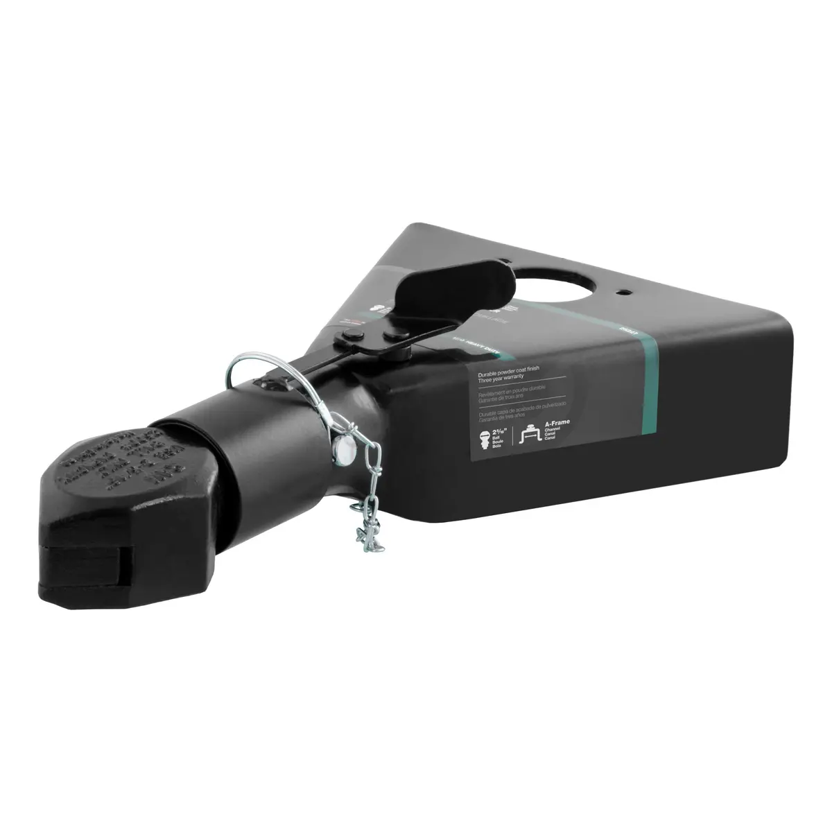 Curt 25227 Black A-Frame Trailer Coupler, Accepts 2-5/16-Inch Hitch Ball, 12,500 Lbs. 1