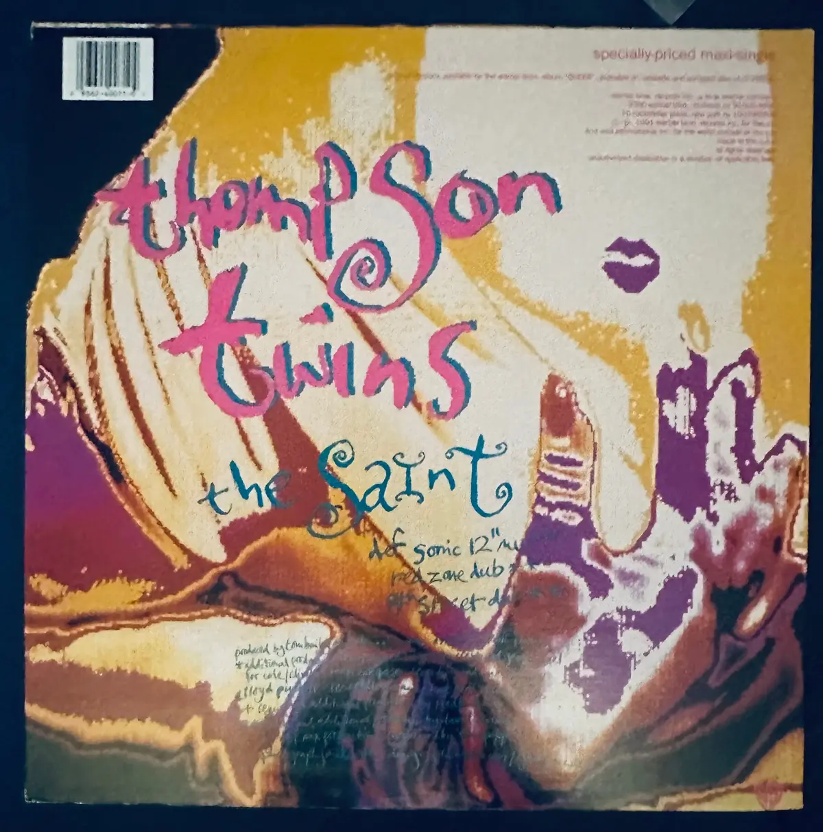 Thompson Twins - 12” Single Come Inside / The Saint -- Lp Vinyl - Used 2