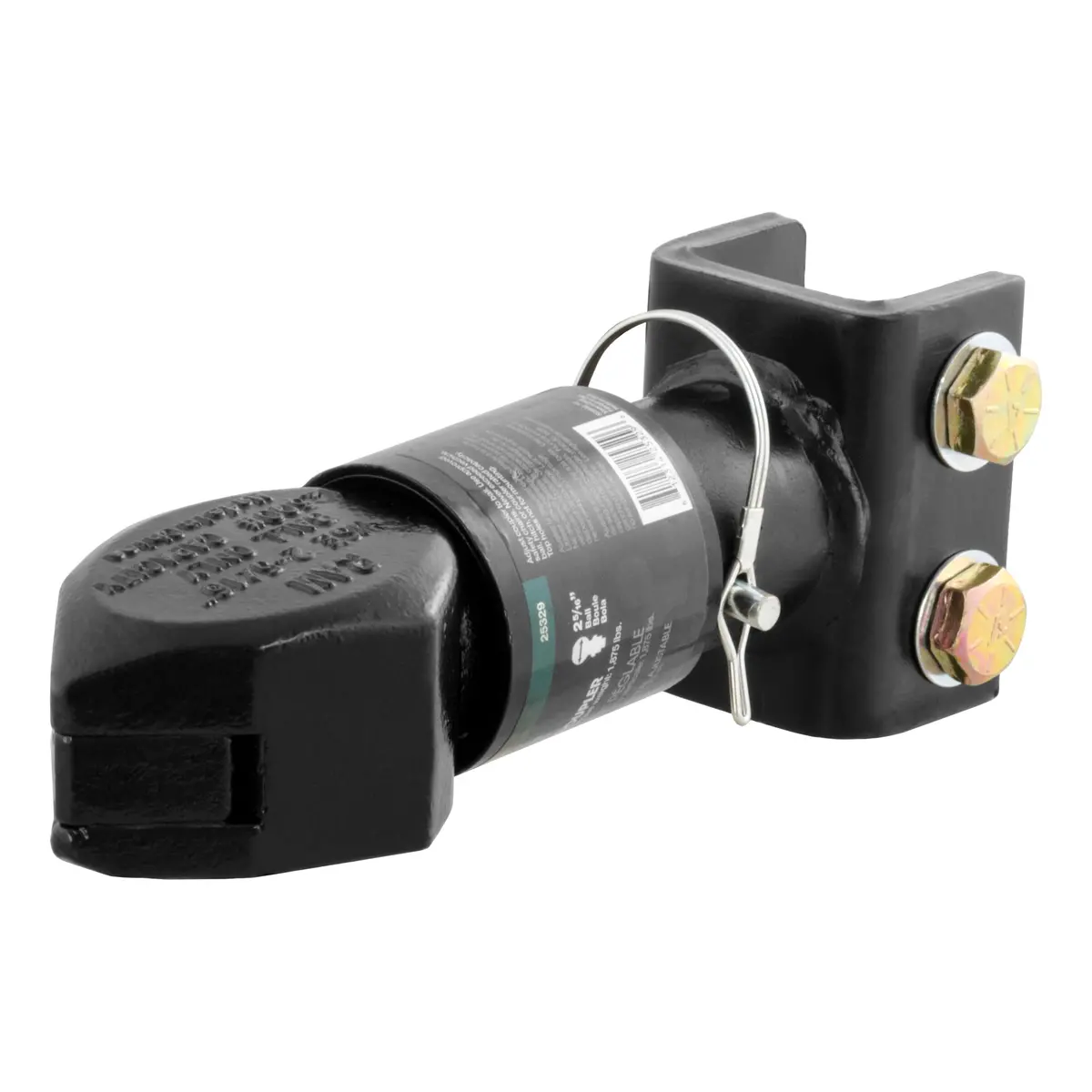 Curt 25329 Channel-Mount Adjustable Trailer Coupler, Accepts 2-5/16-Inch Hitch Ball, 12,500 Lbs. 1