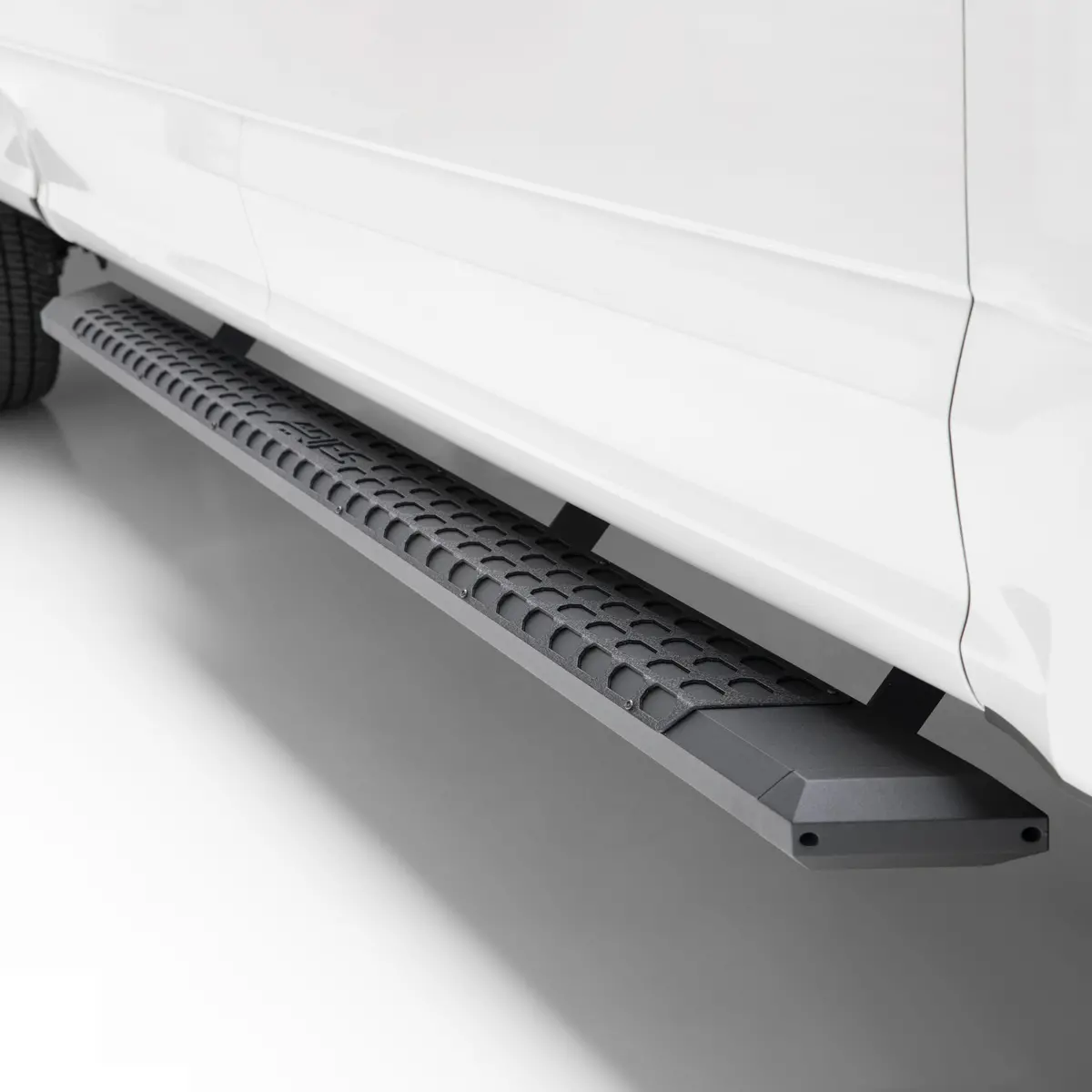 Aries 2556048 Advantedge Black Aluminum 91-Inch Truck Running Boards For Select Ford F-150, F-250, F-350 Super Duty 1