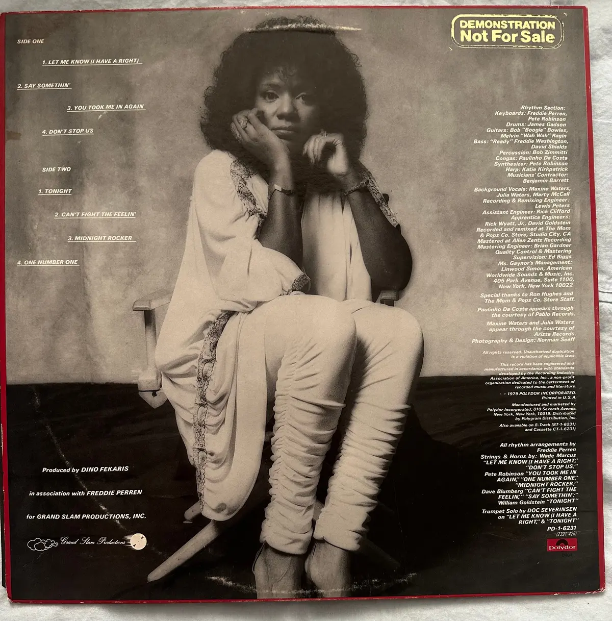 Gloria Gaynor I Have A Right Lp '79 Vinyl Used 2