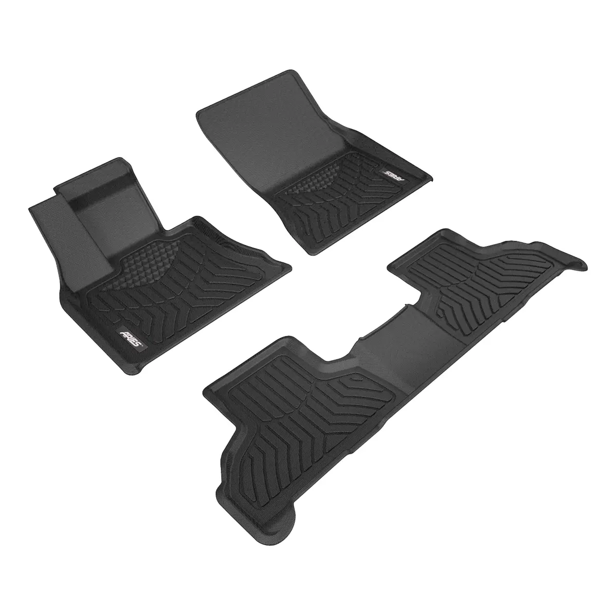 Aries 2800109 Styleguard Xd Black Custom Floor Liners, Select Bmw X5, X6, 1St And 2Nd Row 1