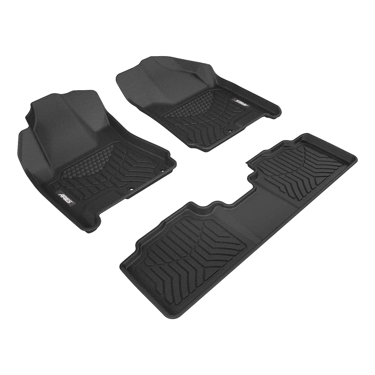 Aries 2800409 Styleguard Xd Black Custom Floor Liners, Select Cadillac Srx, 1St And 2Nd Row 1
