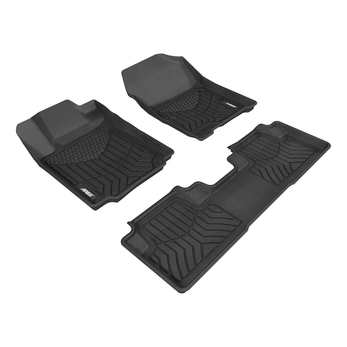 Aries 2803409 Styleguard Xd Black Custom Floor Liners, Select Honda Cr-V, 1St And 2Nd Row 1