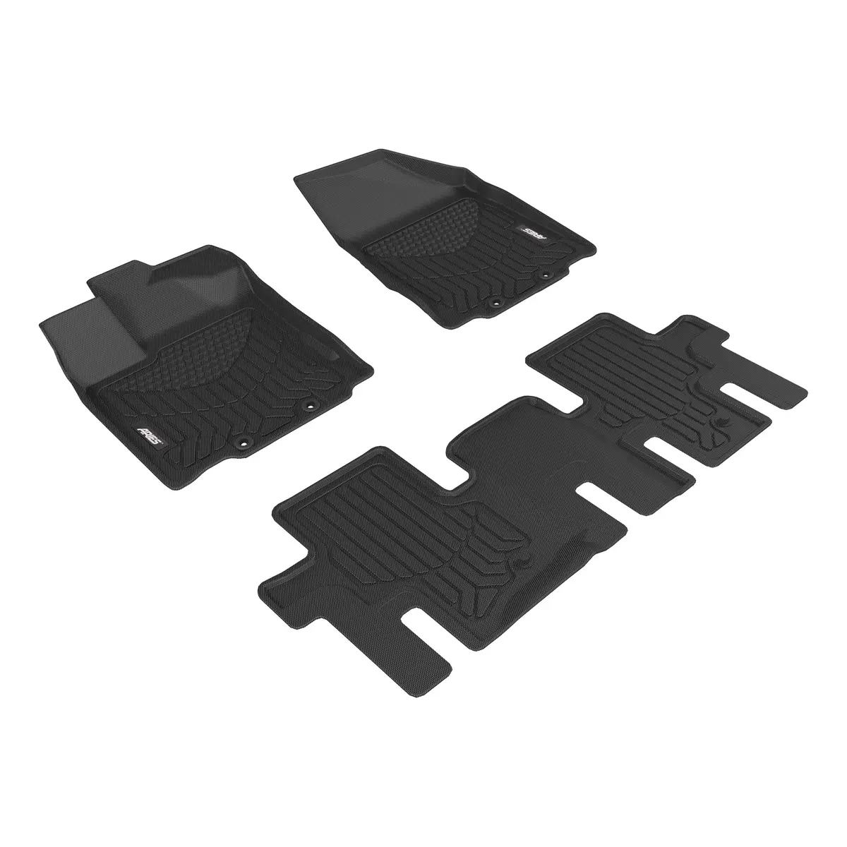 Aries 2804109 Styleguard Xd Black Custom Floor Liners, Select Nissan Pathfinder, Infiniti Jx35, Qx60, 1St And 2Nd Row 1