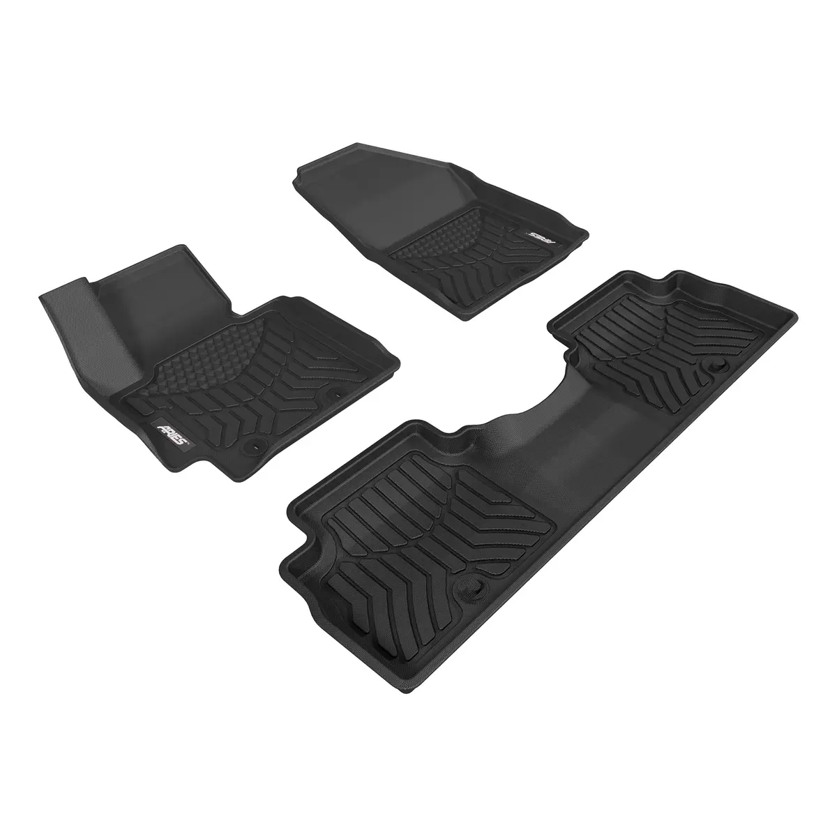 Aries 2804809 Styleguard Xd Black Custom Floor Liners, Select Kia Soul, 1St And 2Nd Row 1