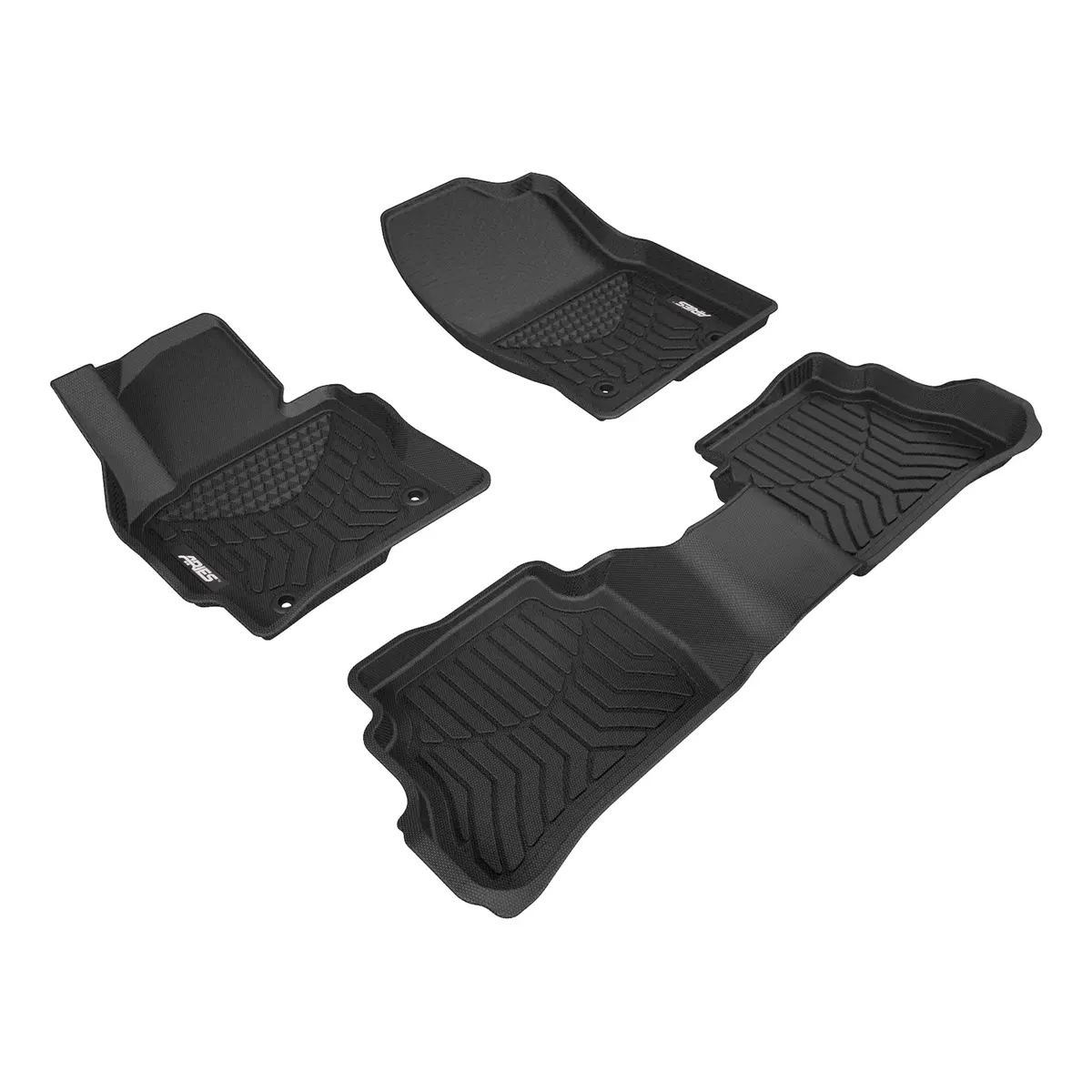 Aries 2805009 Styleguard Xd Black Custom Floor Liners, Select Mazda Cx-5, 1St And 2Nd Row 1