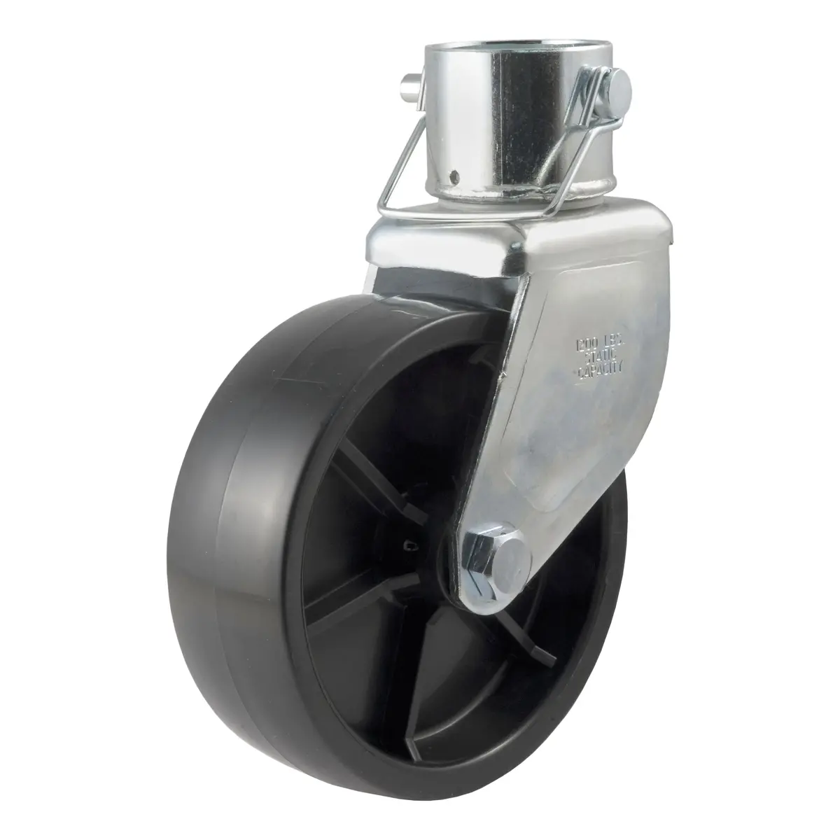Curt 28276 6-Inch Caster Trailer Jack Wheel Replacement, Fits 2-Inch Tube, 1,200 Lbs. 1