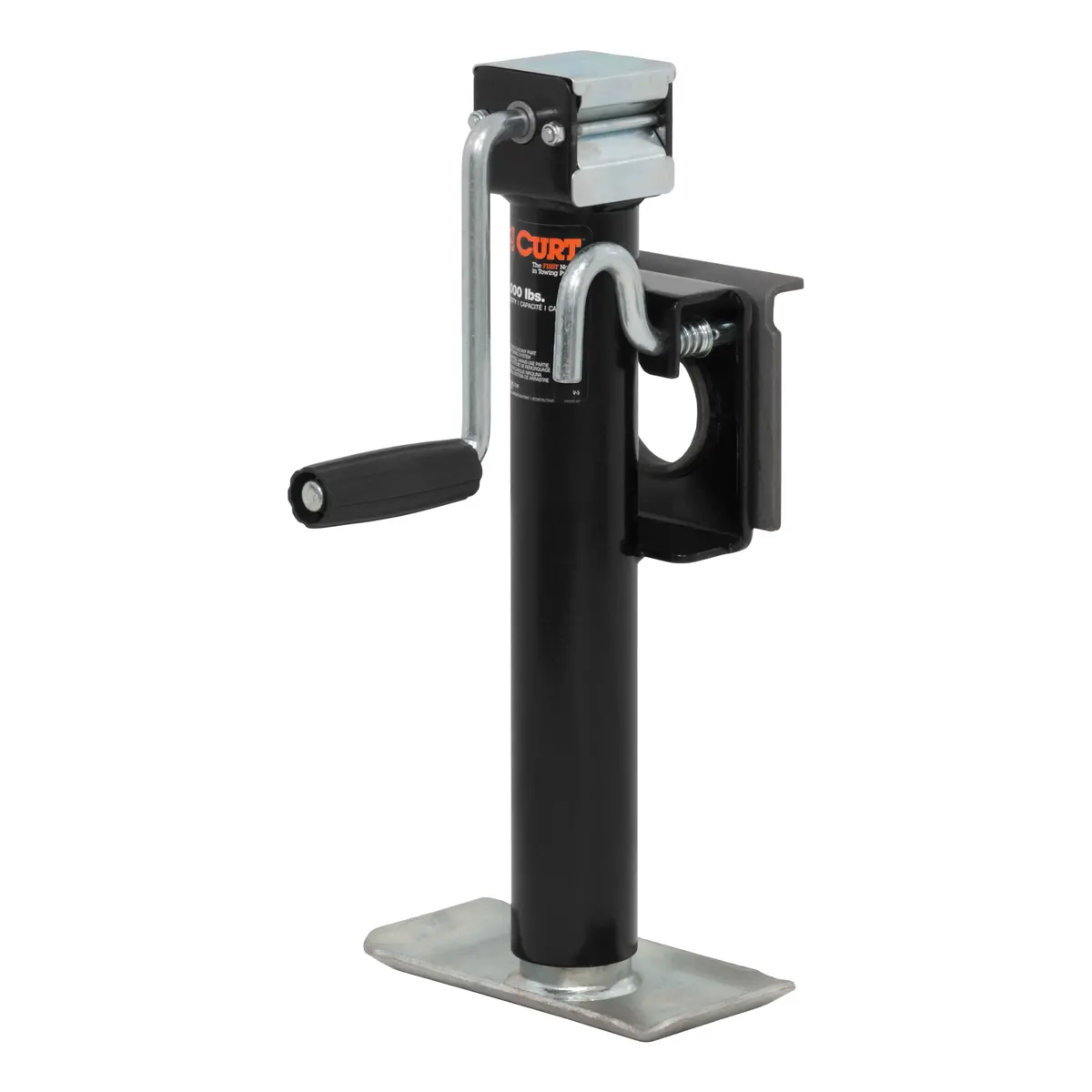 Curt 28302 Weld-On Bracket-Style Swivel Trailer Jack, 2,000 Lbs., 10 Inches Vertical Travel 1