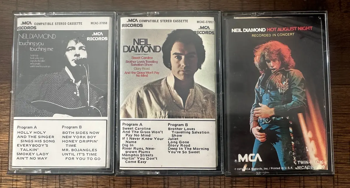 Neil Diamond 3 Cassette Tapes Used 1