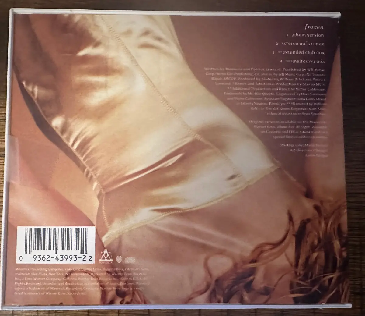 Madonna Frozen Us Maxi Single Digipak - Light Indentations Used 2