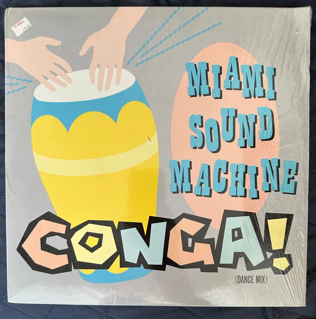 Miami Sound Machine Ft: Gloria Estefan - Conga! Vinyl 12” Single (In Cellophane)  Lp 1