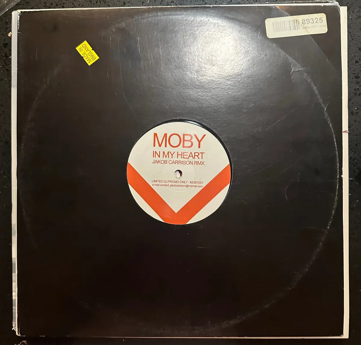 Moby - In My Heart (Promo) Import 12” Vinyl 1