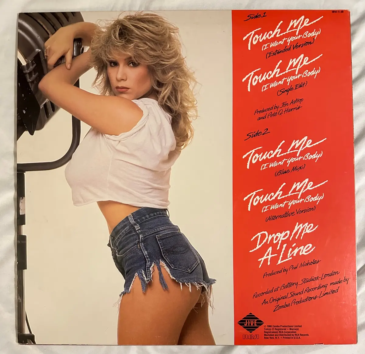 Samantha Fox - Touch Me (12" Single) Lp Vinyl - Used 2