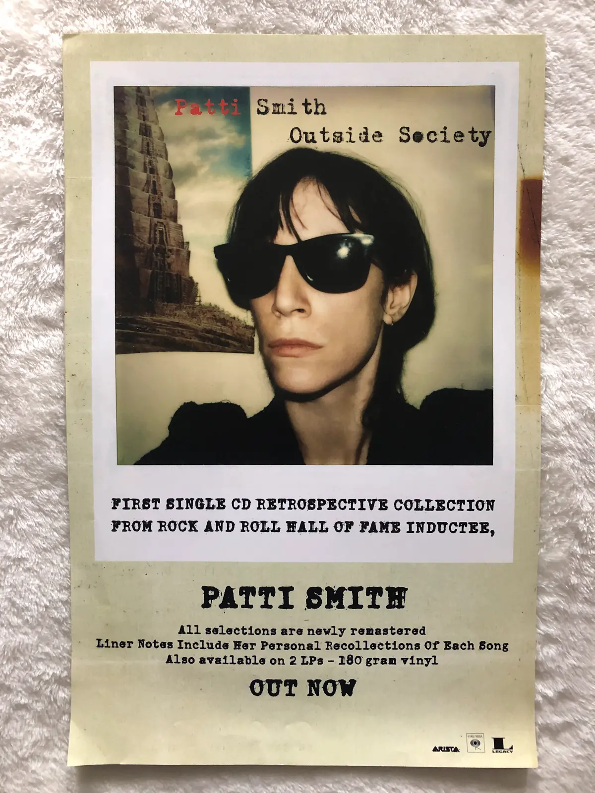 Patti Smith - Outside Society - Promo Poster 1
