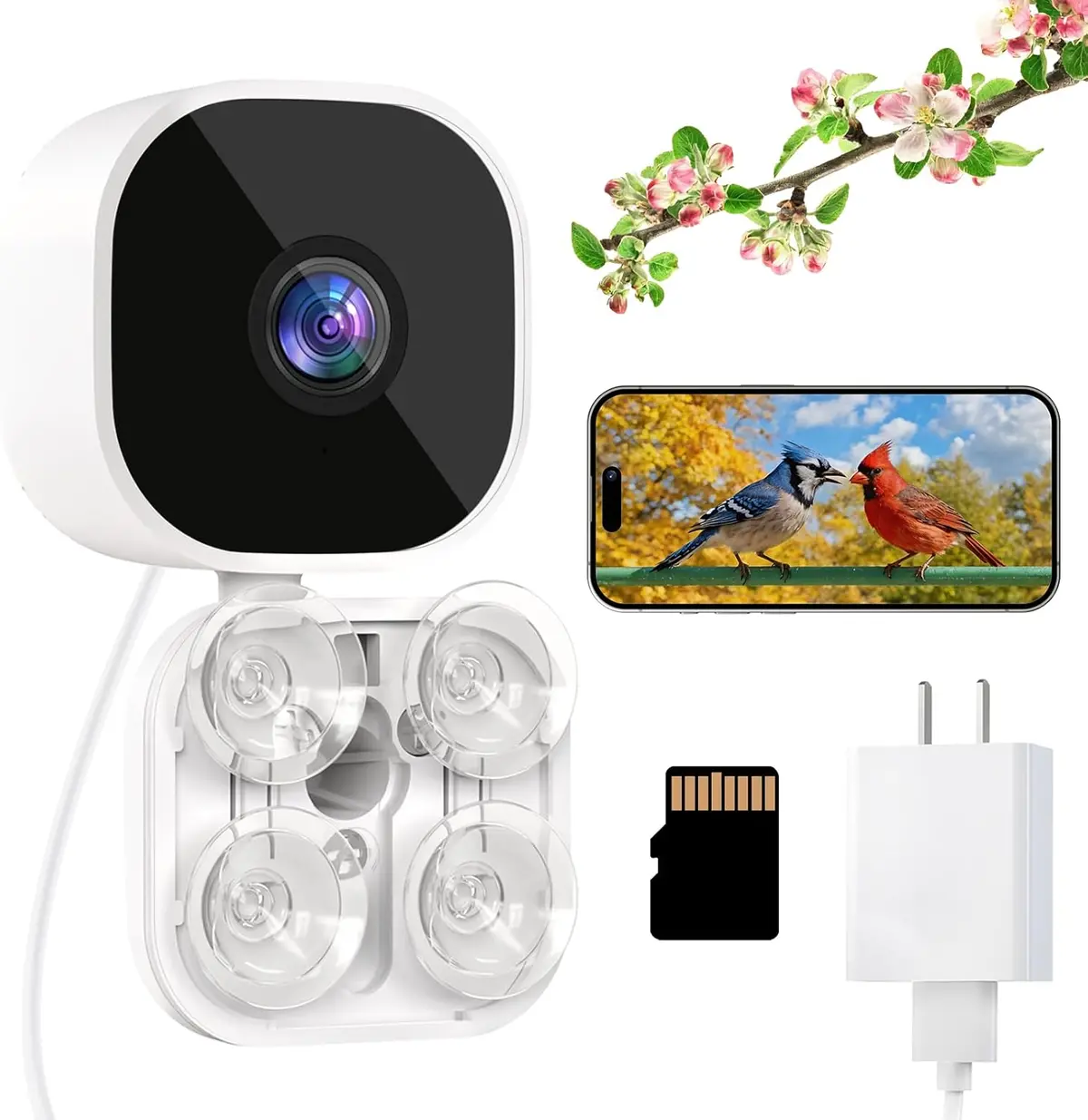 2K Hd Window Bird Camera – Smart Bird Feeder With Ai Species Recognition & Live Streaming Dzees X22 1