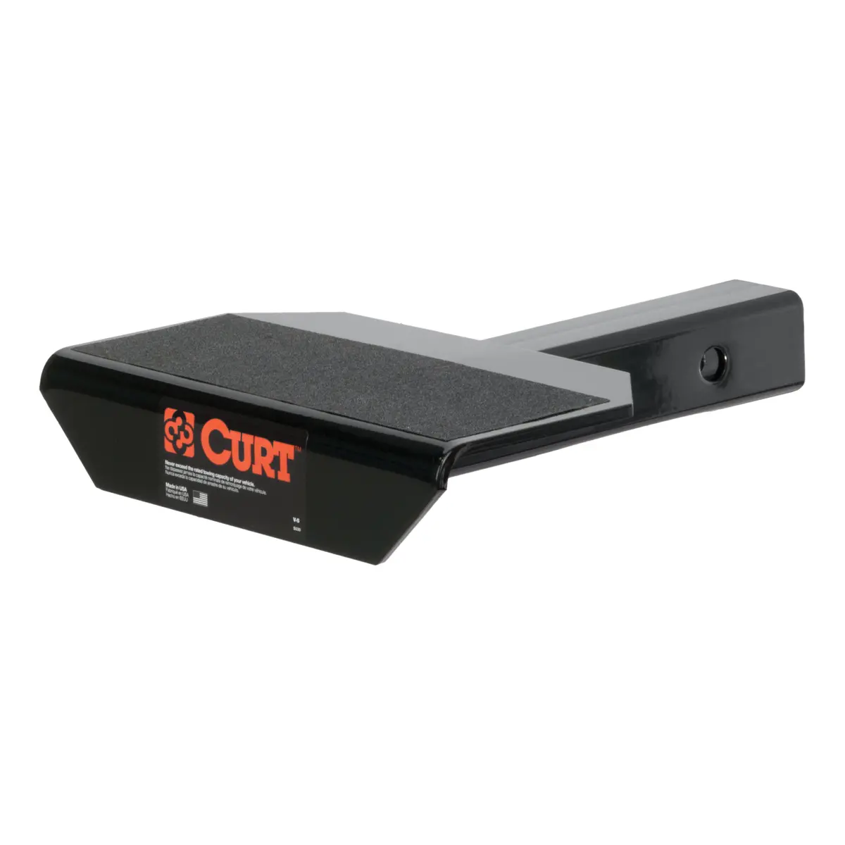 Curt 31001 10-3/4-Inch Non-Skid Trailer Hitch Step For 2-Inch Receiver 1