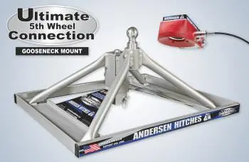 3220-Tbx Andersen Ultimate 5Th Wheel Connection (Gooseneck Ball Mount) -Aluminum. For Trucks With Large Toolboxes (W-Funnel) 1