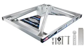 3224 Andersen Base & Hardware (Short, Alum) -Incls. Ball, Tube, Bolts & Pin, No Kingpin Coupler Or Stinger 1