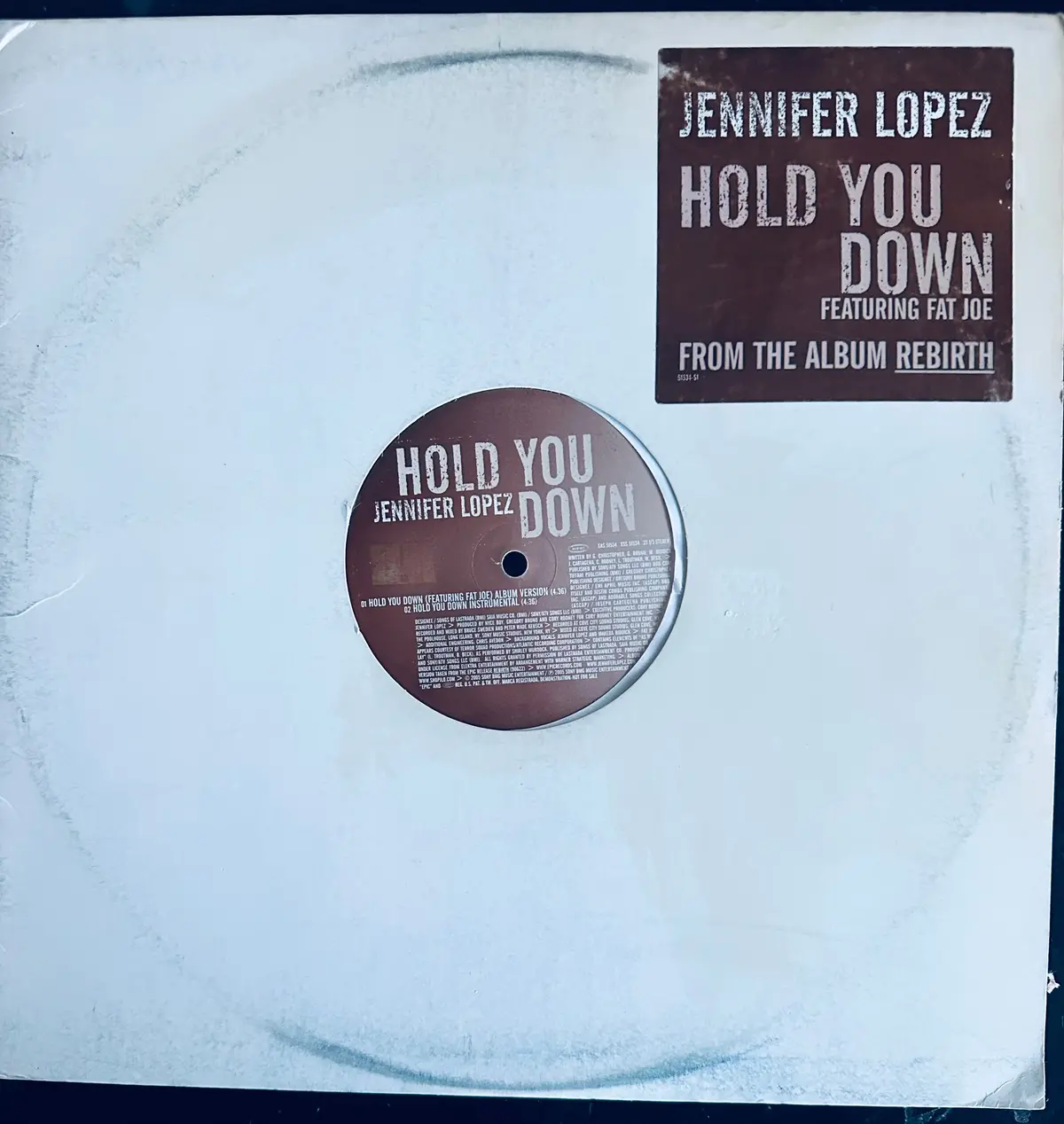 Jennifer Lopez - Hold You Down 12" Single Lp Vinyl - Used 1